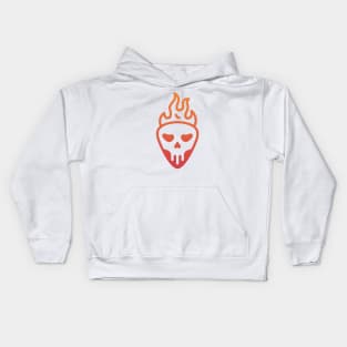 Death Fire Skull 3 Kids Hoodie